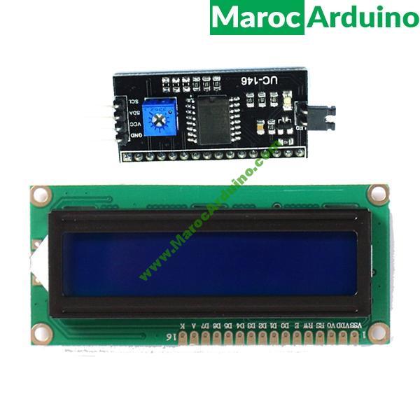 afficheur lcd1602 + i2c pour Arduino