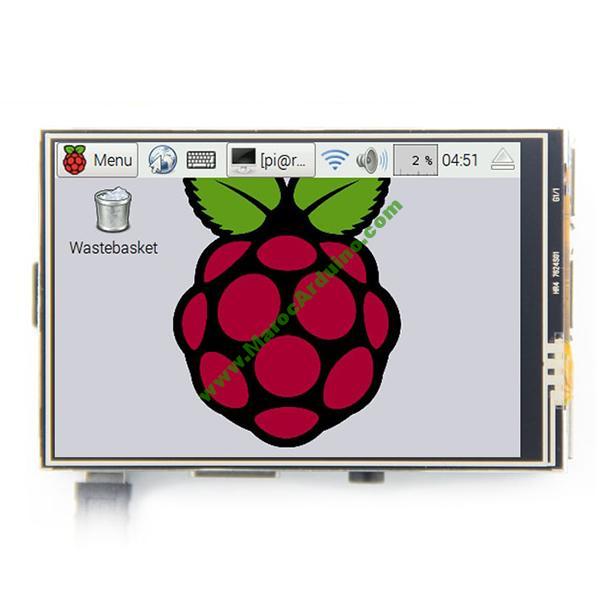 Afficheur TFT LCD TACTILE 3.5 pour Raspberry Pi