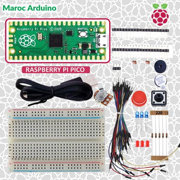 Kit Raspberry pi pico débutant