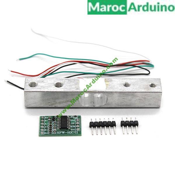 Kit Capteur de poids - force 20KG avec HX711AD